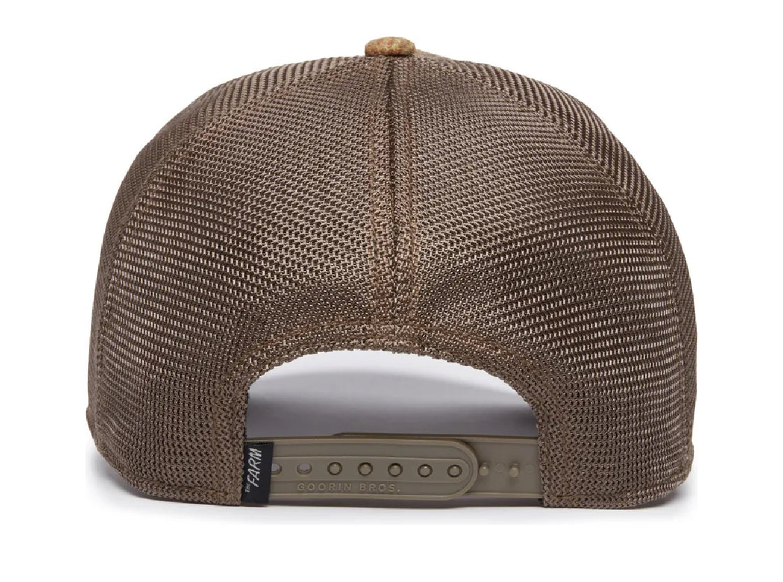 Moon Lion Uk Plaid Khaki A-Frame Trucker Hat