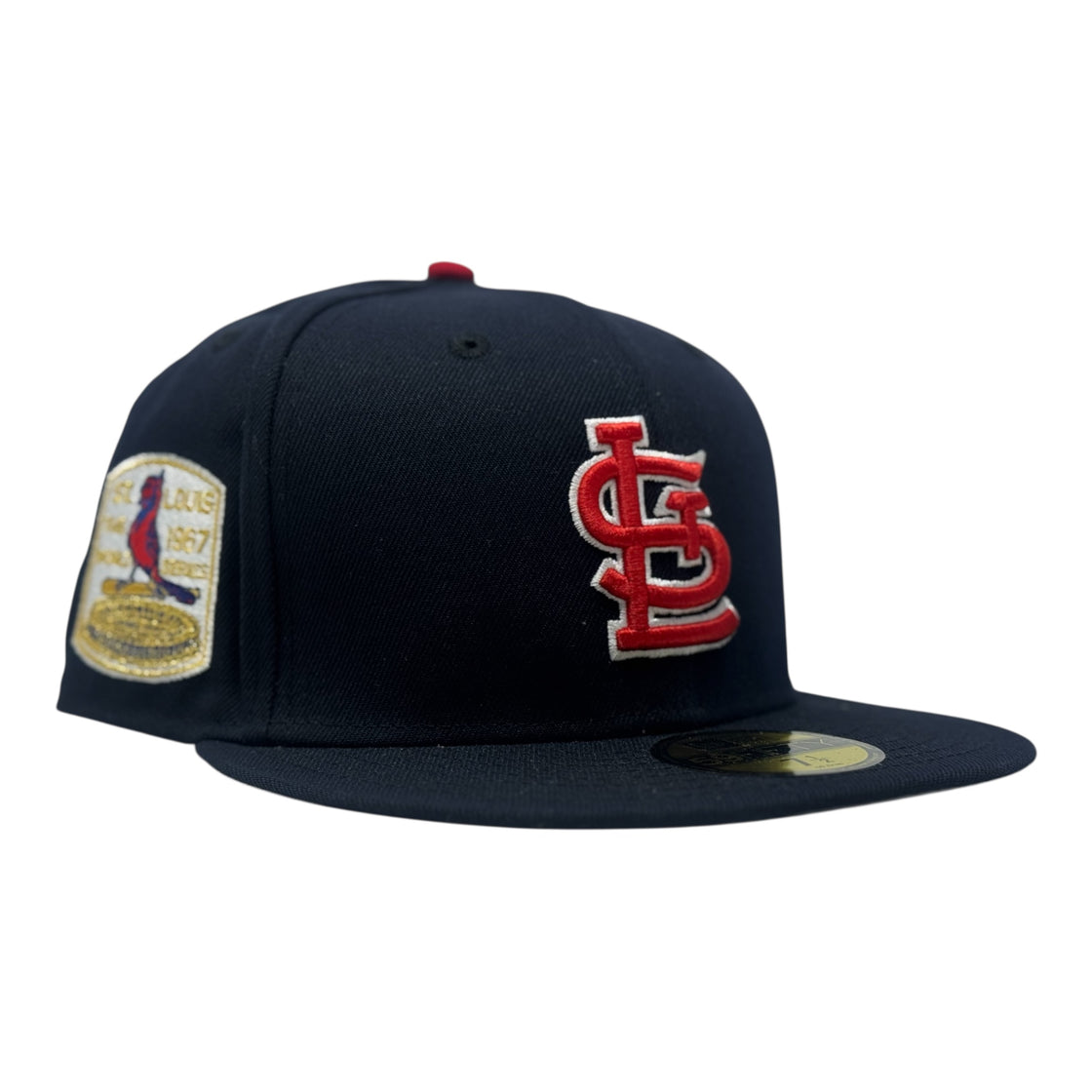 St. Louis Cardinals 1967 World Series  Gray Brim New Era Fitted Hat- Navy