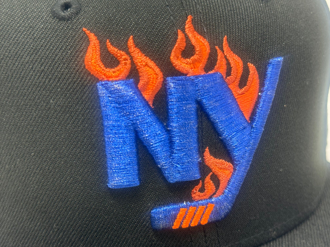 New York Islanders 40th Anniversary Fitted Hats- Black