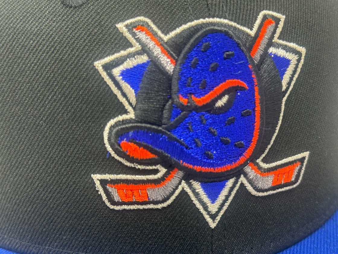 Anaheim Ducks 2007 Stanley Cup Champions Fitted Hats-Black Royal