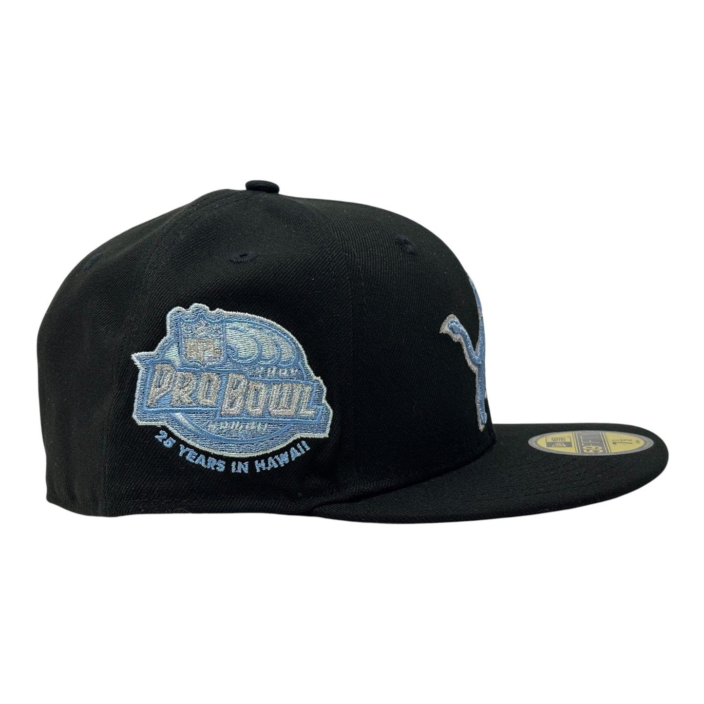 Detroit Lions Pro Bowl Icy Brim NFL New Era Fitted Hat- Black