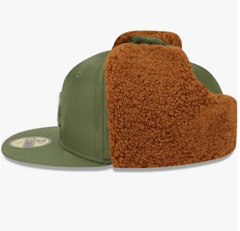 Los Angeles Dodgers Alpha Industries Olive Green Dog Ear 59FIFTY Fitted