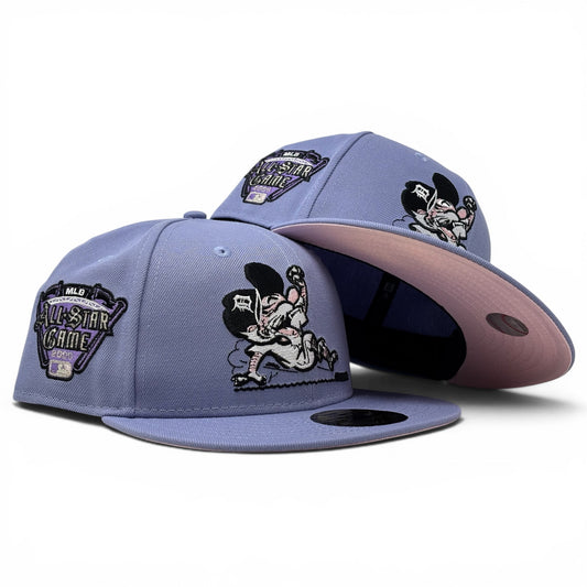 Detroit Tigers 2005 All Star Game Sliding Kitty New Era Fitted Hat-Lavender