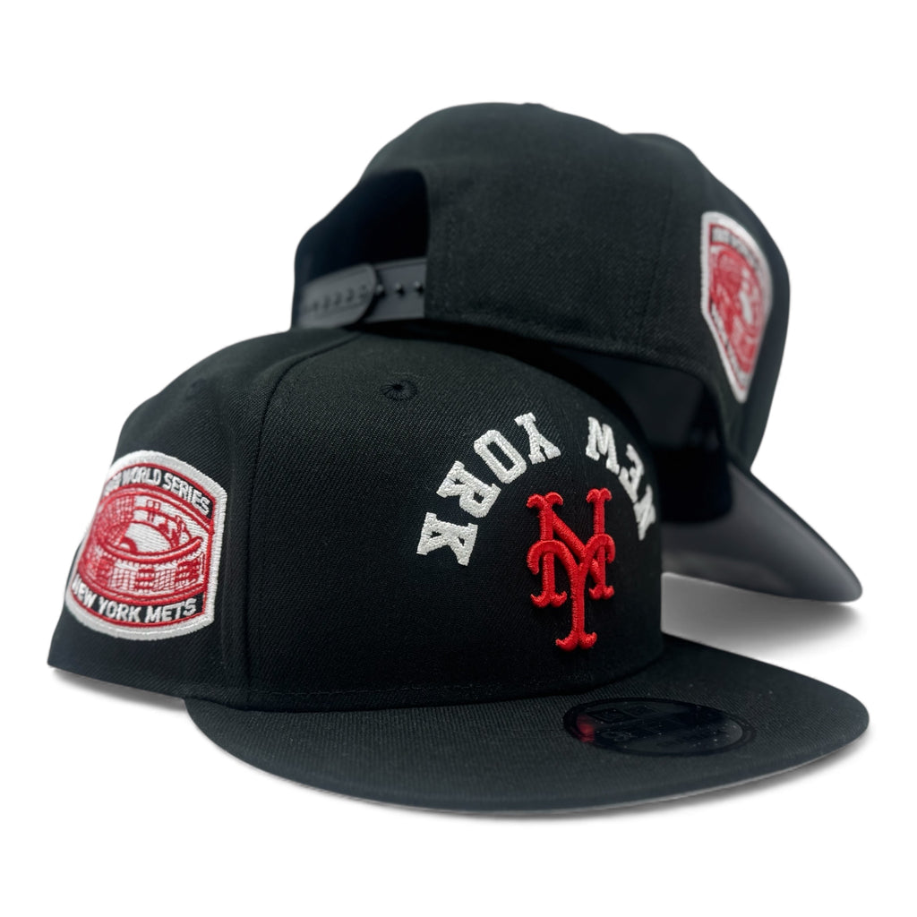 New York Mets 1969 World Series Snapback Hats- Black Red