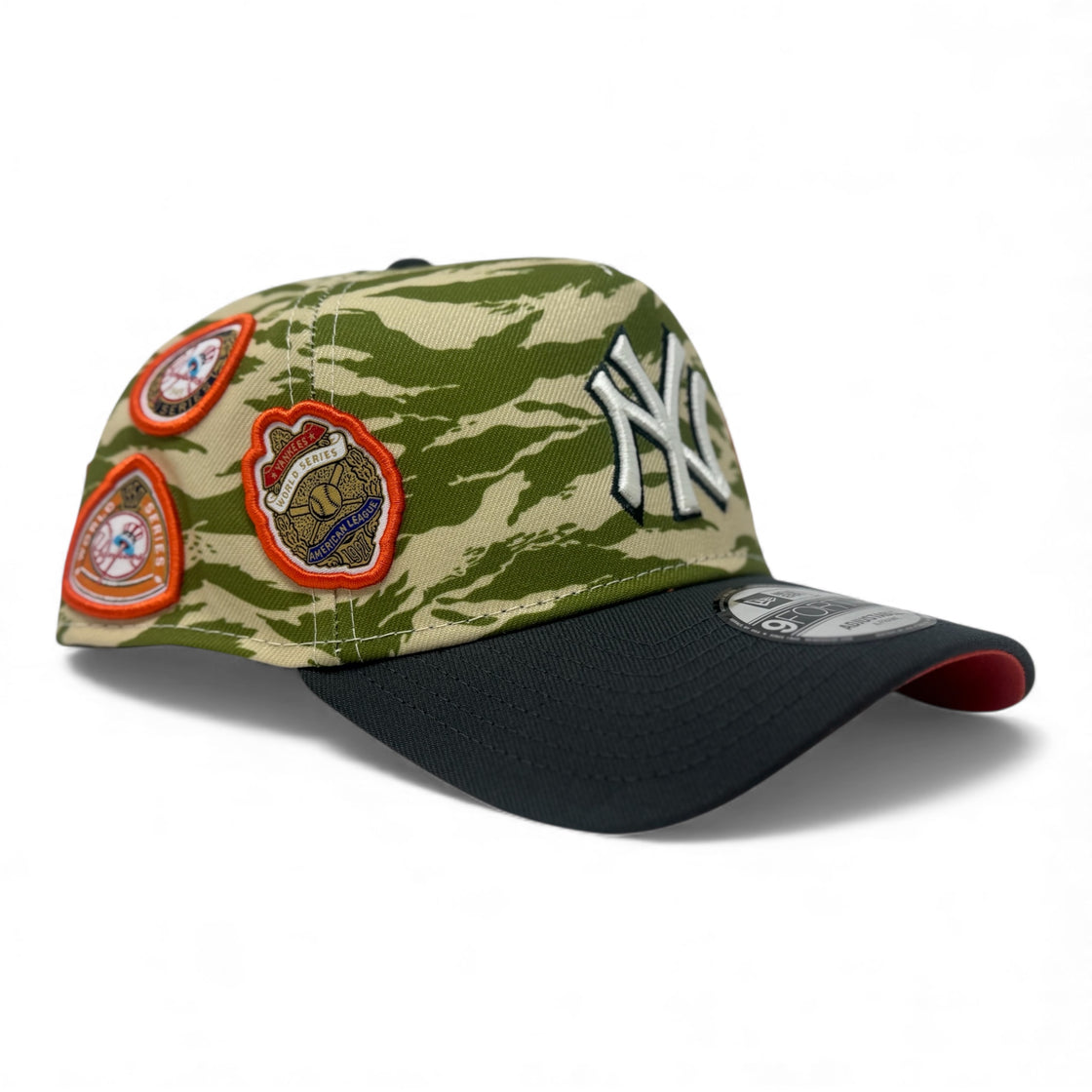 New York Yankees multi-Logo 9Forty A-Frame Snapback Hats-Camouflage