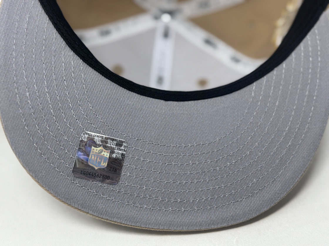 New York Giants 75th Anniversary NFL Fitted Hat-Camel