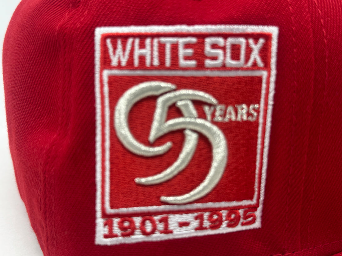 Chicago White Sox 95th Anniversary New Era Fitted Hat-Red