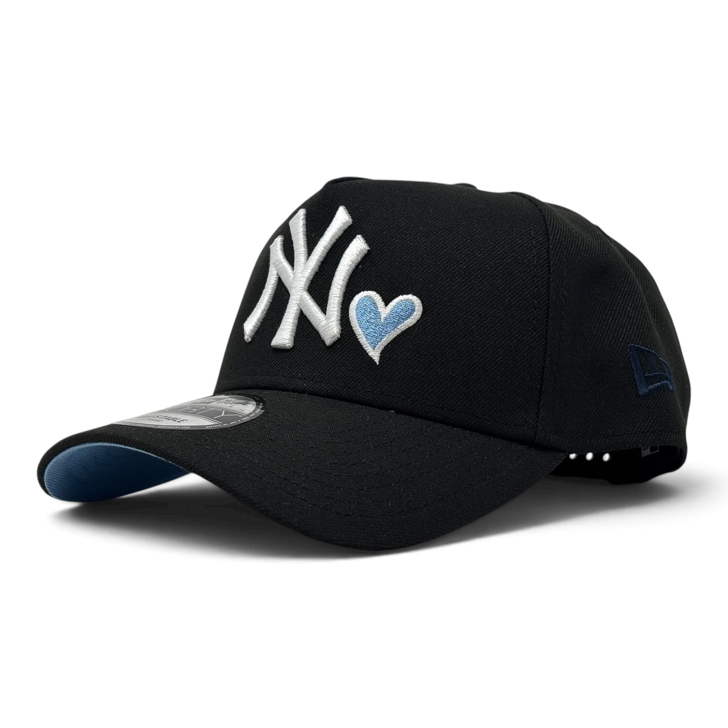 New York Yankees 2024 World Series with heart New Era 9forty A-Frame Snapback Hat