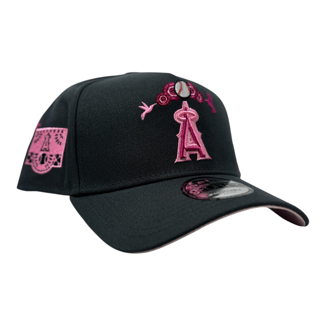 Los Angeles Angel Day of the Dead Graphite 9FORTY A-Frame Snapback