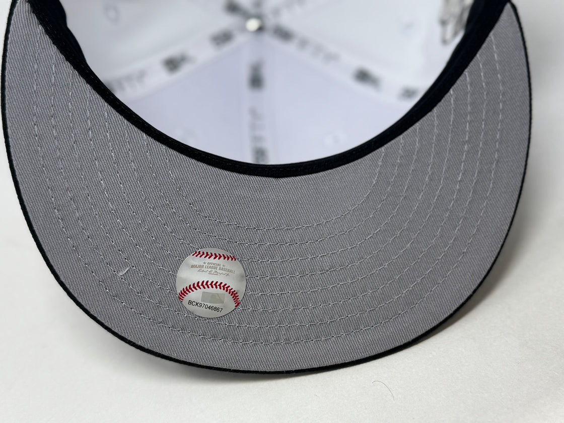 Los Angeles Angels 35th Anniversary Fitted Hats-White Black