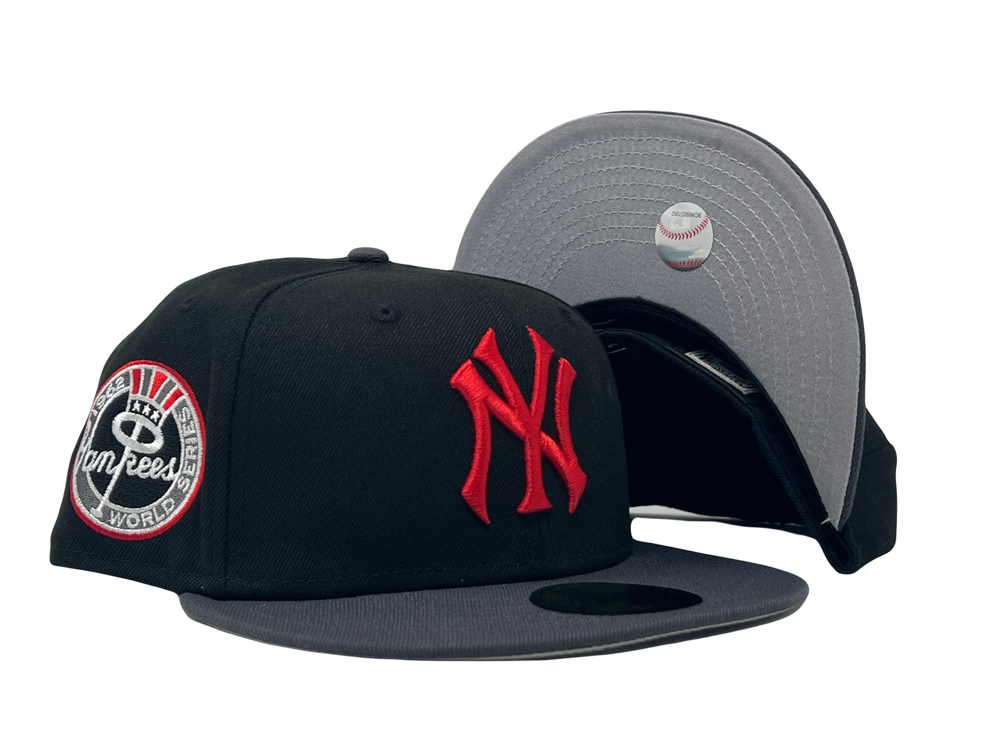 Black NY Yankees 1962 World Series Dark Gray New Era Fitted Hat