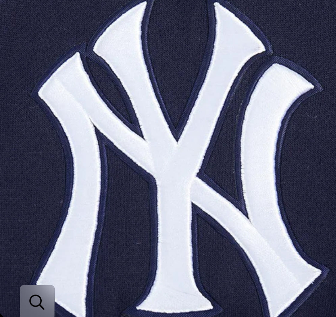Pro Standard New York Yankees Wingspan Drop Shoulder Navy Hoody