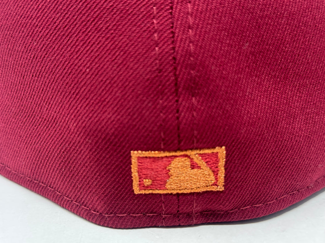 St. Louis Cardinals Bush Stadium New Era Fitted Hat-Burgundy