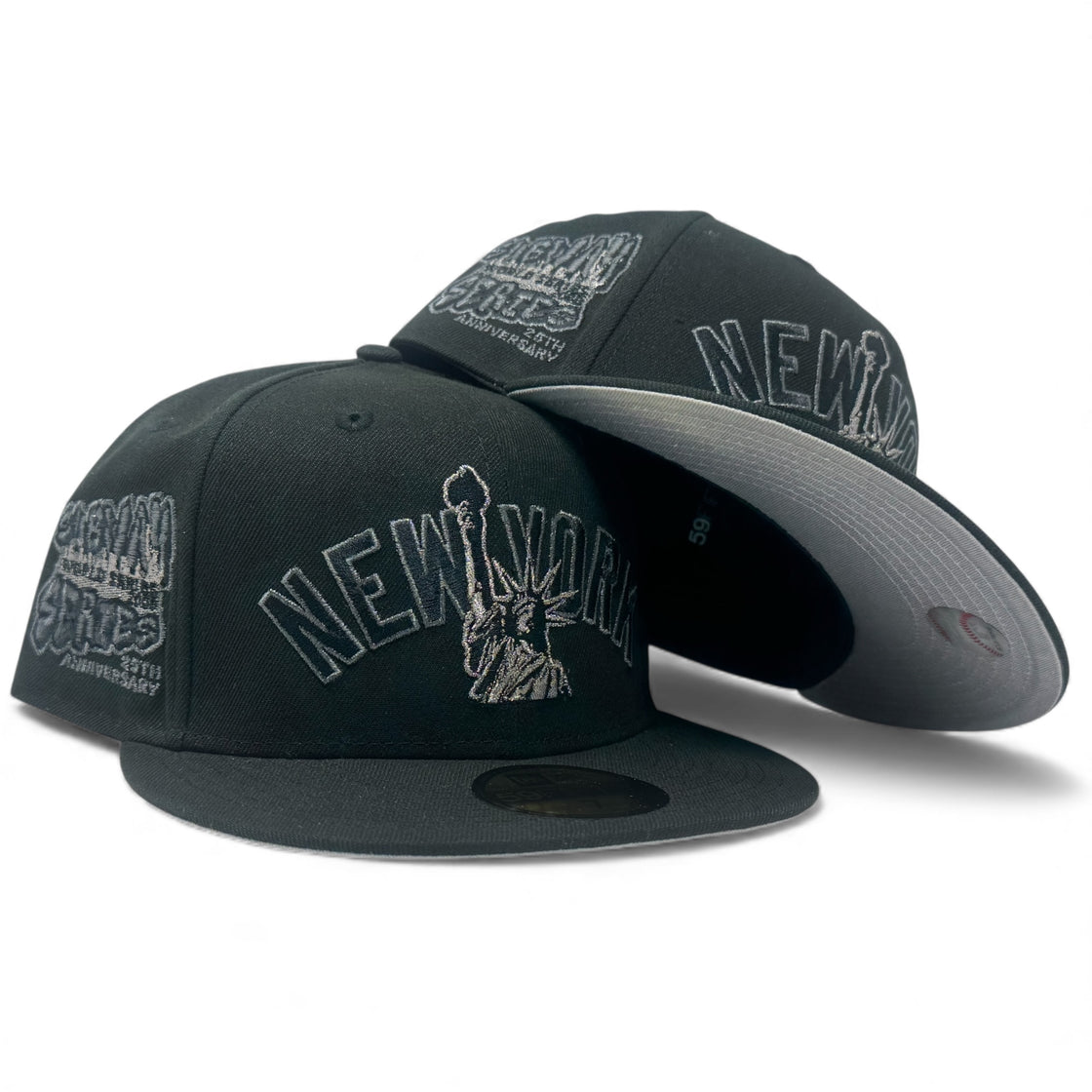 New York Yankees 25th anniversary of Subway Series Fitted Hats-Black