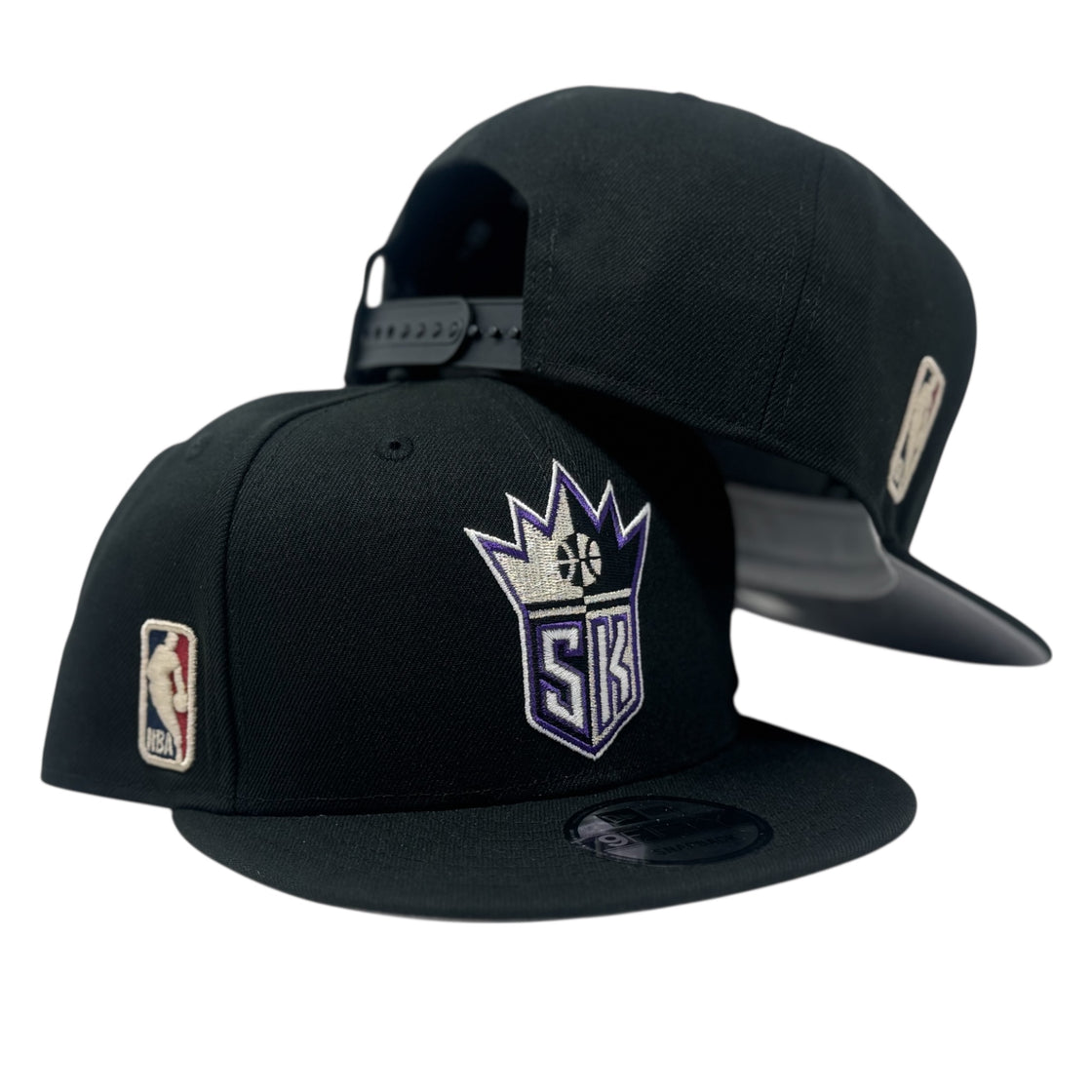 Sacramento Kings Hardwood Classics Team Snapback Hat-Black