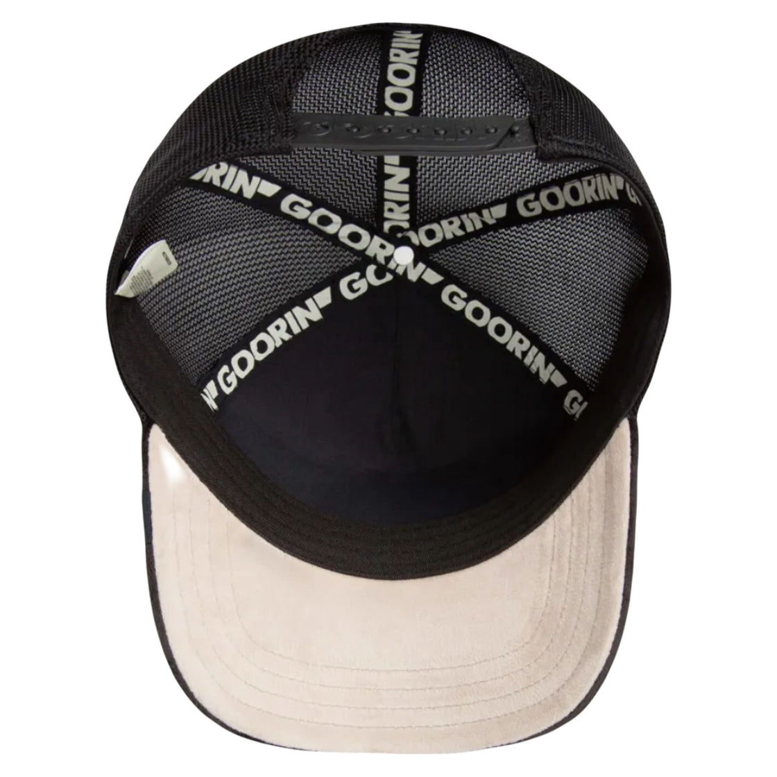 Goorin Bros Panther Strength Velour The Farm Black Trucker Hat