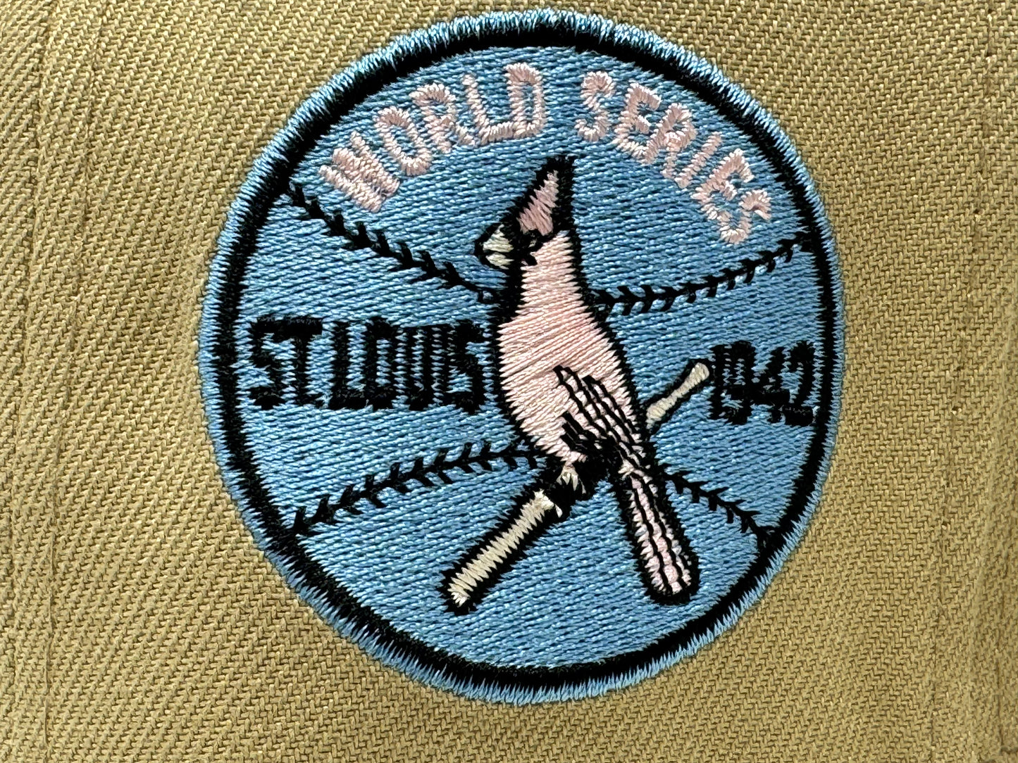 St. Louis Cardinals 1942 World Series Fitted Hats-Camel