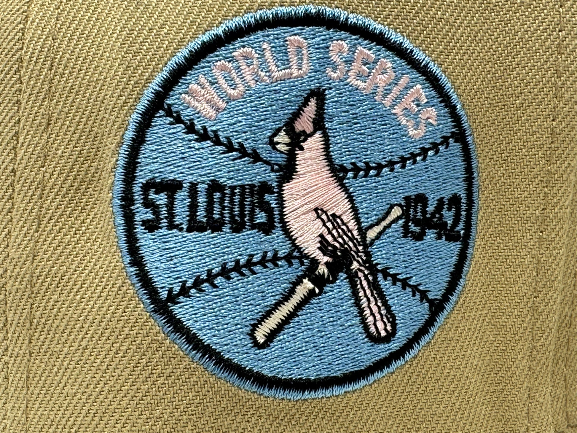 St. Louis Cardinals 1942 World Series Fitted Hats-Camel