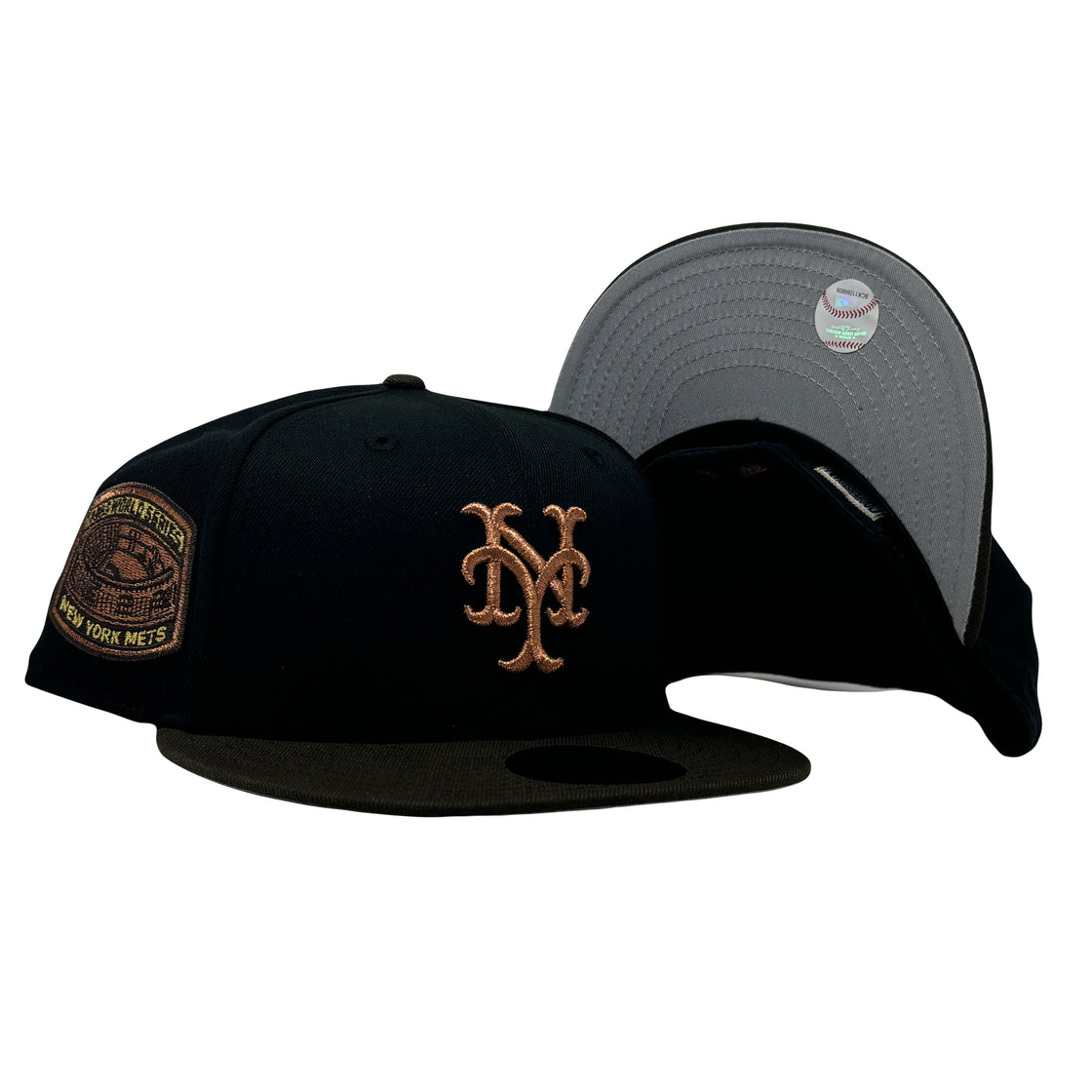 New York Mets 1969 World Series Black Brown 59Fifty New Era Fitted Hat