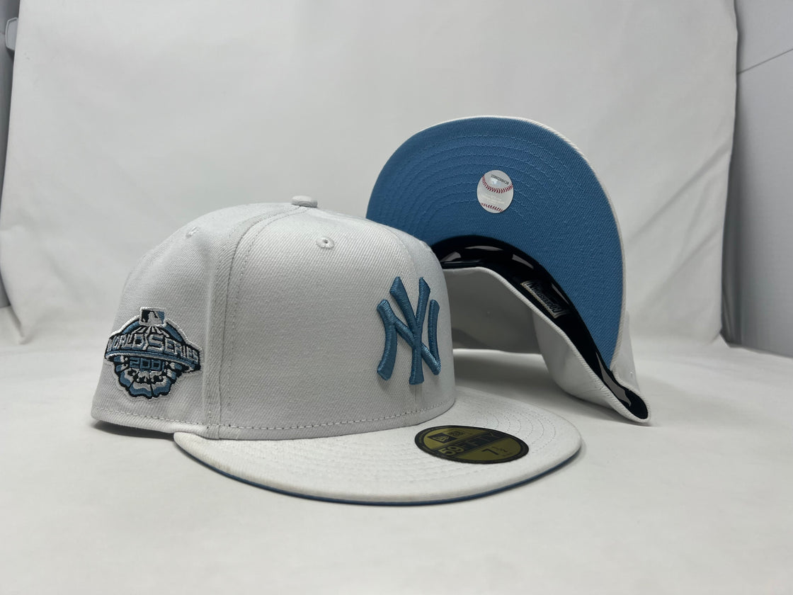 White NY Yankees 2001 World Series White 5950 New Era Fitted Hat