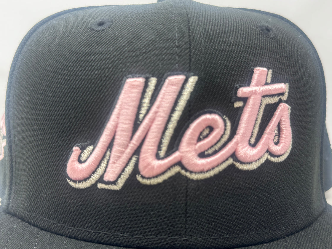 New York Mets 50th Anniversary 59Fifty Fitted Hat-Black pink