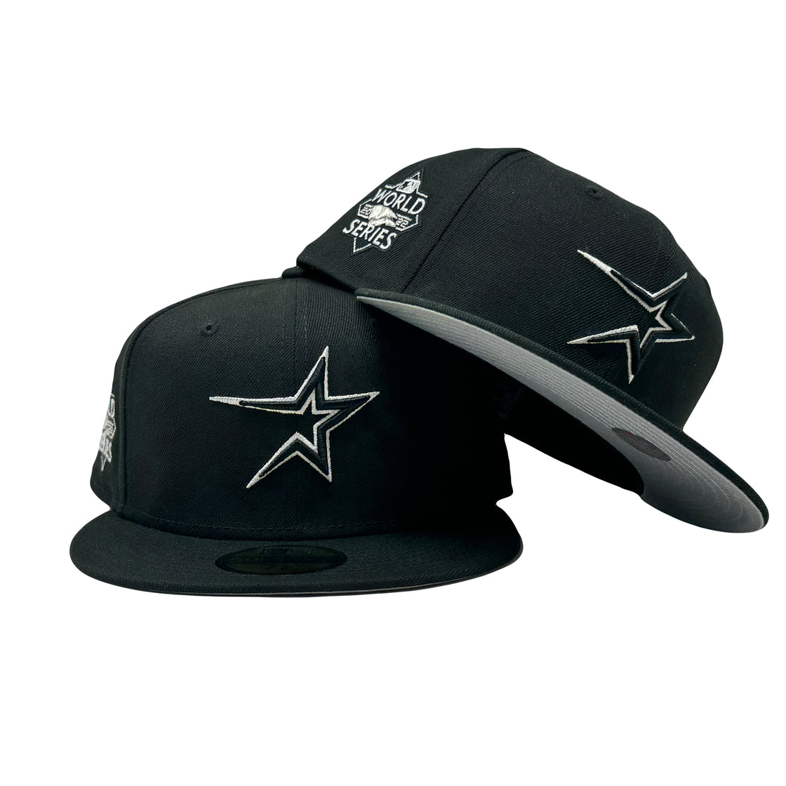 Houston Astros 2022 World Series Sneaker pack Black 59Fifty New Era Fitted Hat