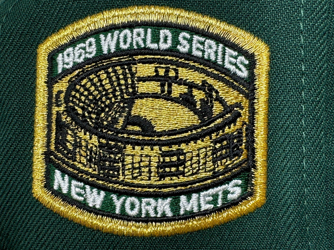 New York Mets 1969 World Series Dark Green 59Fifty New Era Fitted Hat