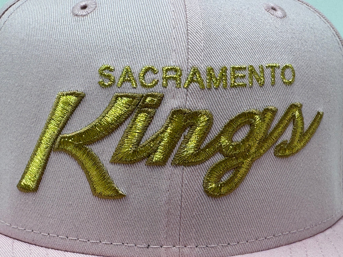 Sacramento Kings 40th Anniversary New Era Fitted Hat-Light Pink