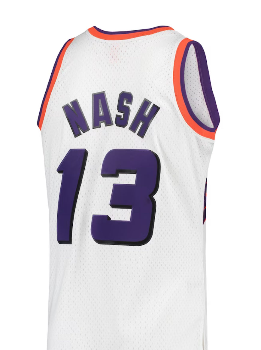 Phoenix Suns Steve Nash Mitchell & Ness White 2001/02 Hardwood Classics Swingman Jersey