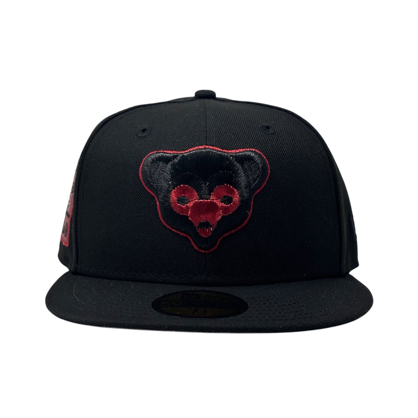 Chicago Cubs Be Alert Foul Ball New Era Fitted Hats-Black Red
