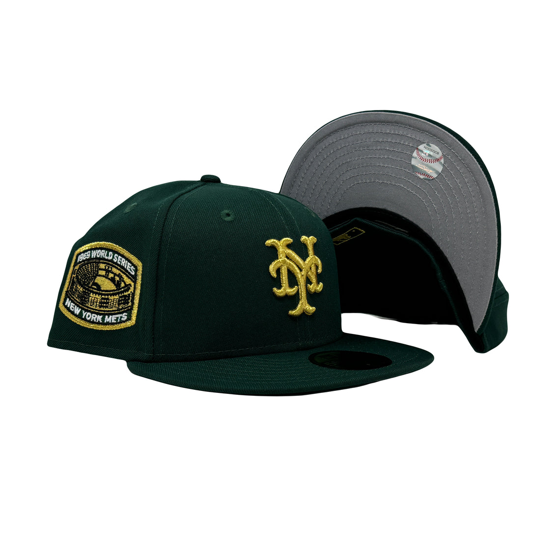 New York Mets 1969 World Series Dark Green 59Fifty New Era Fitted Hat