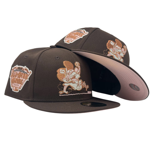 Detroit Tigers 2005 All Star Game Sliding Kitty New Era Fitted Hat-Dark Brown