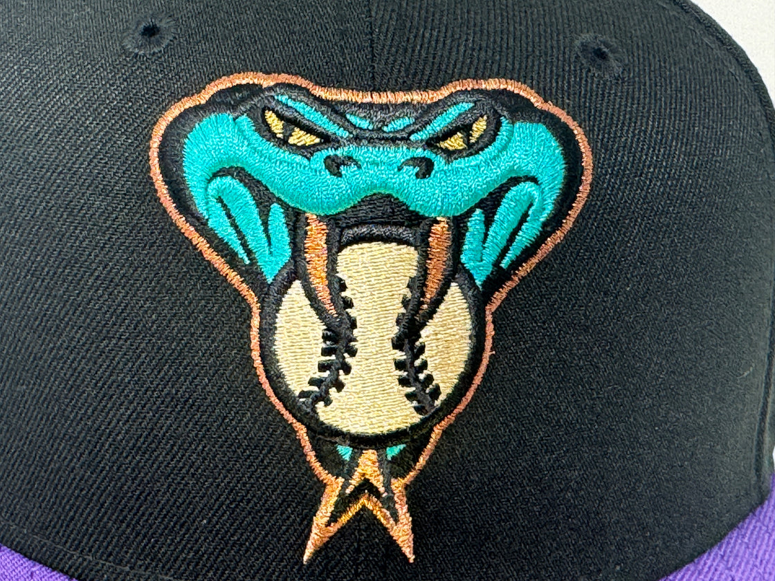 Arizona Diamondbacks 1998 Inaugural Season Snake Face Logo 59Fifty New Era Fitted Hat