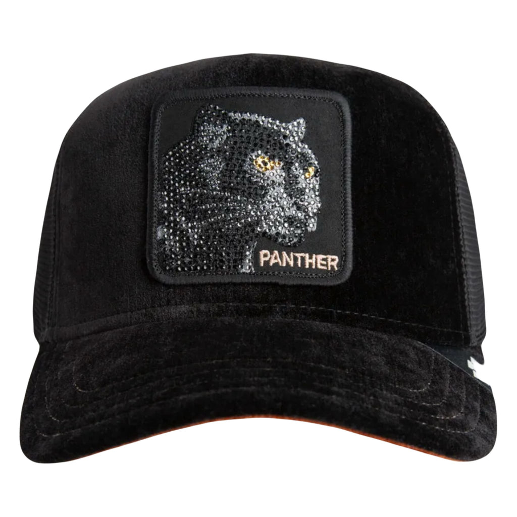Iced Panther Jewel Tones The Farm Black Trucker Hat