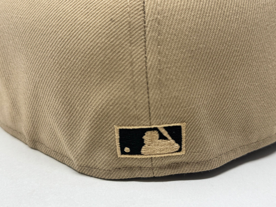 New York Yankees 2000 World Series Fitted Hats-Camel