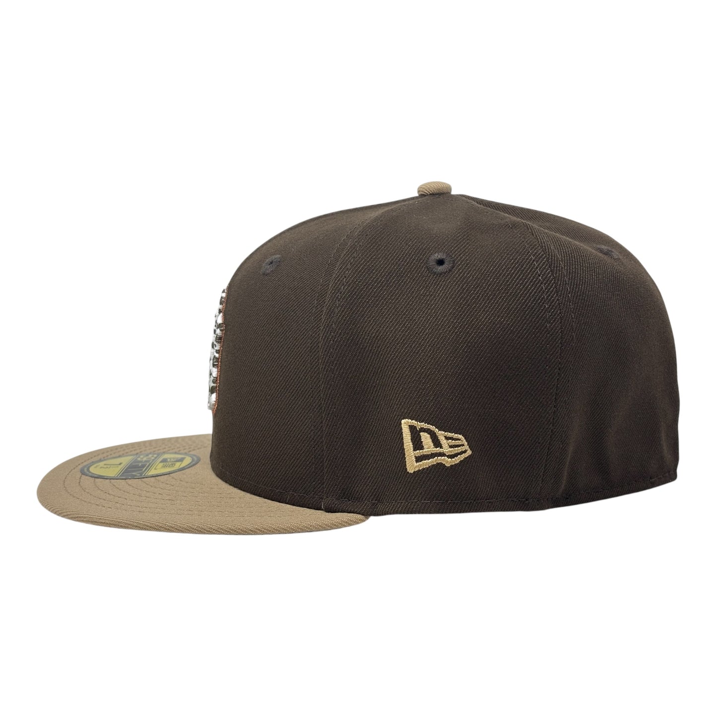 New York Yankees 1999 World Series "Cow Print" Fitted Hat -Brown