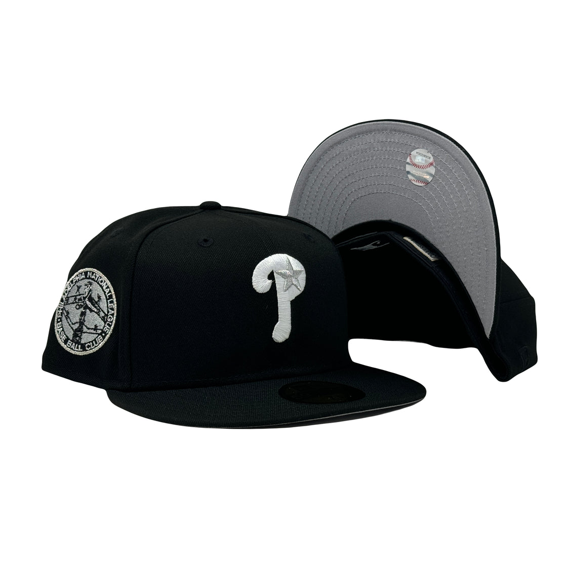 Philadelphia Phillies National League Black 59Fifty New Era Fitted Hat