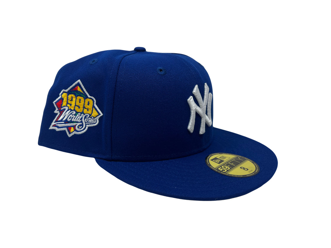 NEW YORK YANKEES 1999 WORLD SERIES ROYAL BLUE 5950 NEW ERA FITTED HAT
