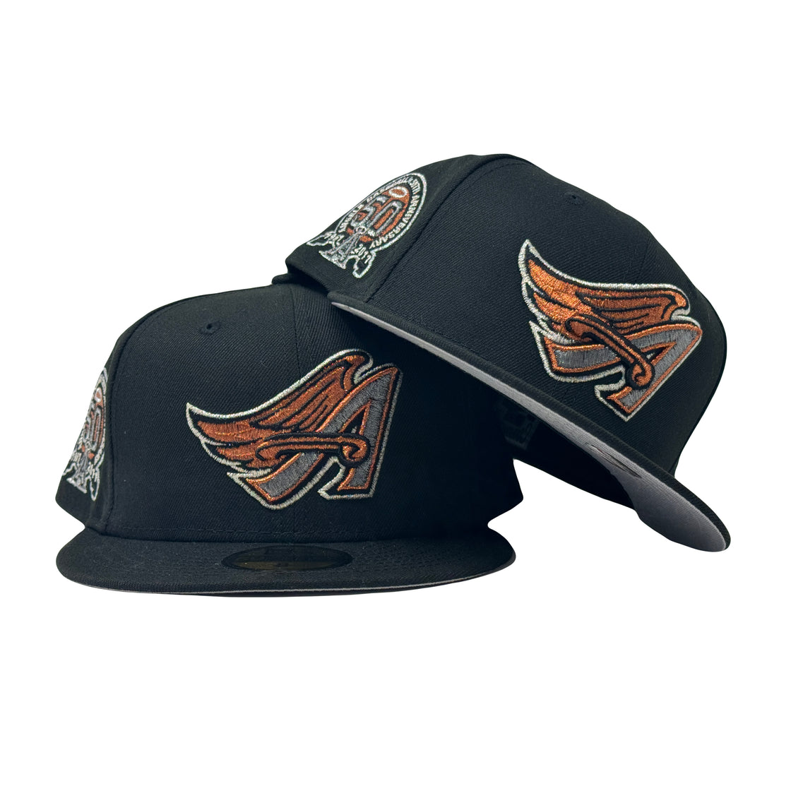 Los Angeles Angels 50th Anniversary Metallic Copper 59Fifty New Era Fitted Hat