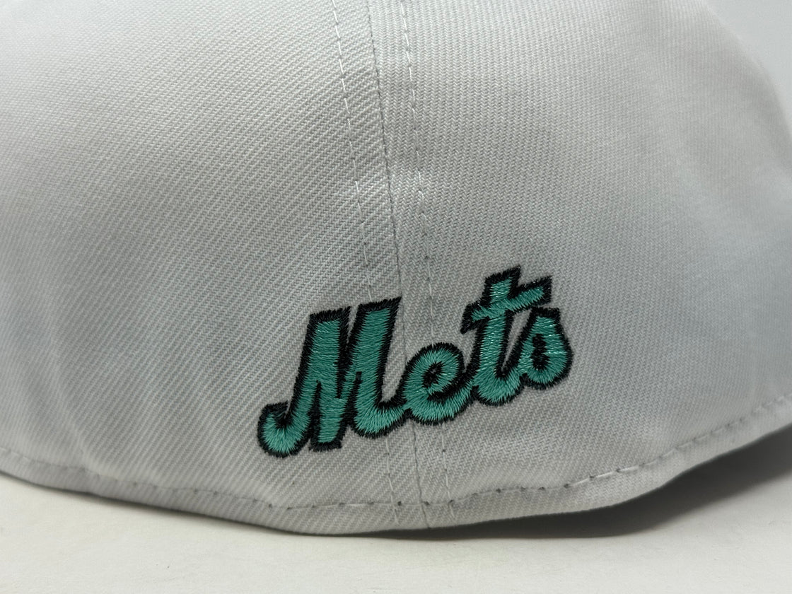 New York Mets 25th anniversary of Subway Series Fitted Hat-White Mint