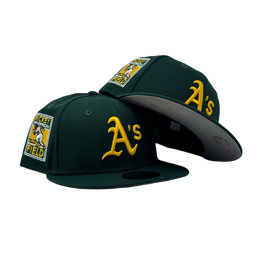 Oakland Athletics Rickey Handerson Dark Green 59Fifty New Era Fitted Hat