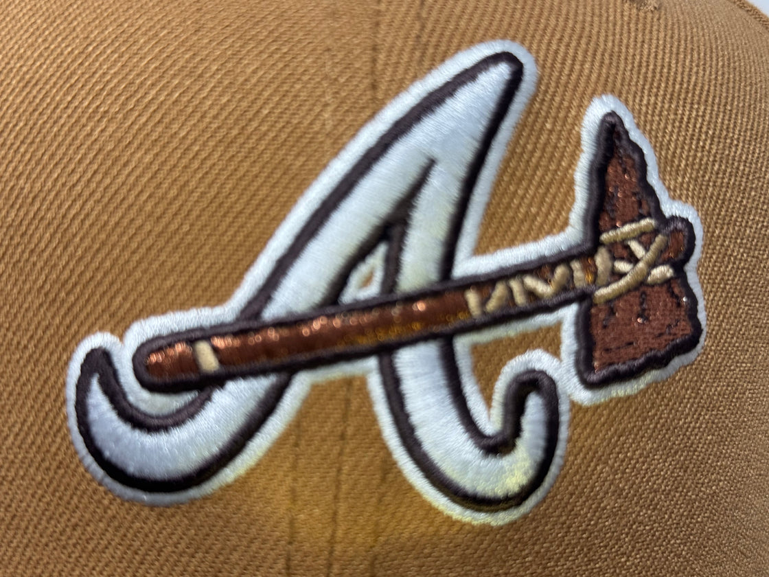 Atlanta Braves 2000 All Star Game Tan Brown New Era Fitted Hats