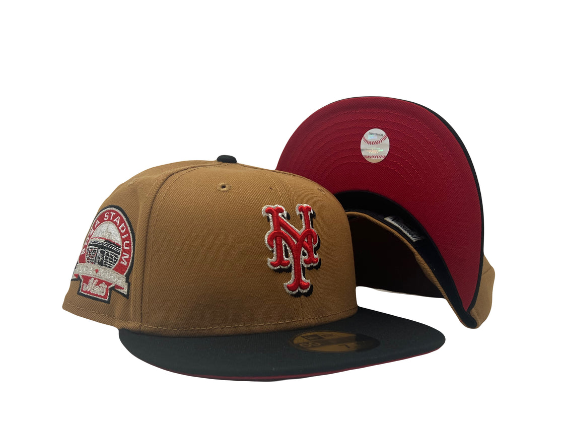 New York Mets Shea Stadium Red Brim 5950 New Era Fitted Hat