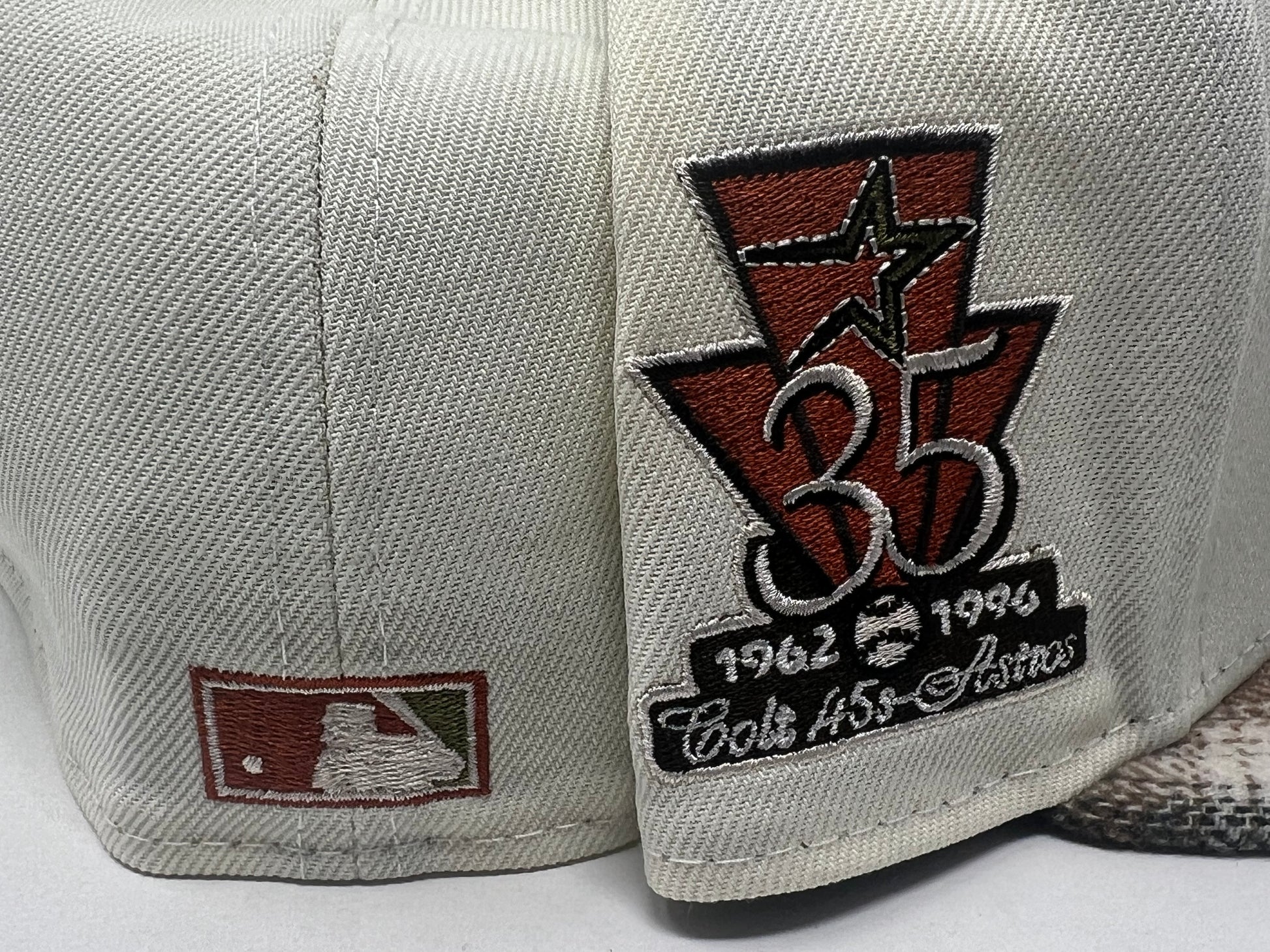 Houston Astros 35th Anniversary "Flannel Plaid Visor" New Era Fitted Hat