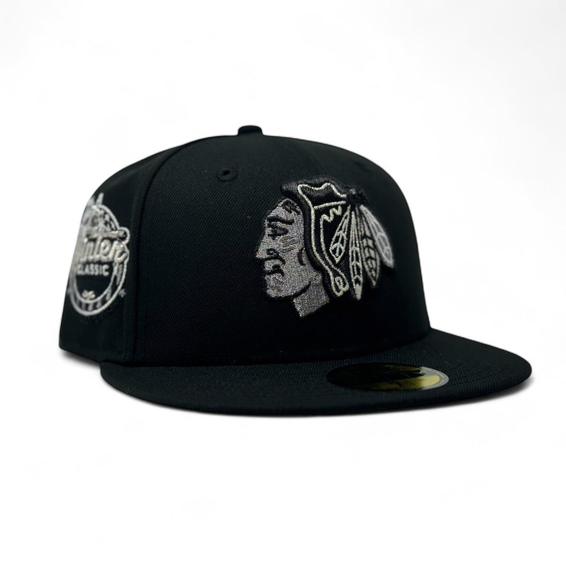 Chicago Blackhawks 2015 Winter Classic Fitted Hats-Black