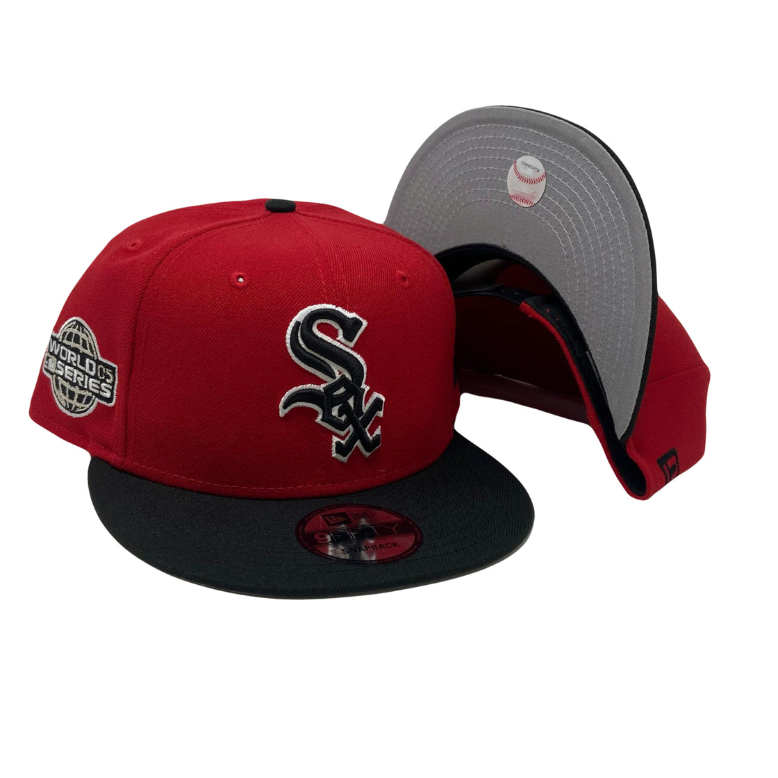 Chicago White Sox 2005 World Series Red And Black 9Fifty New Era Snapback Hat