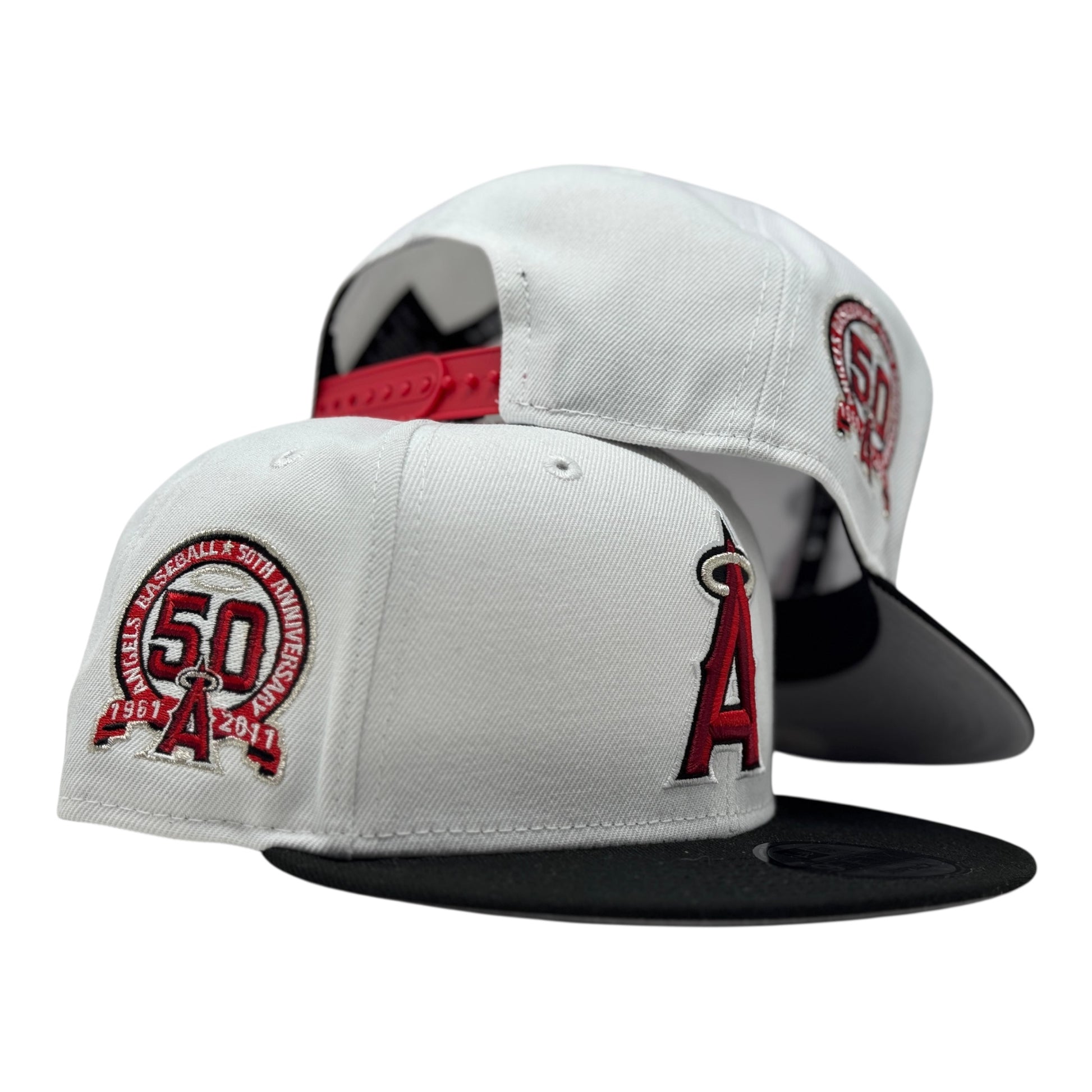 Los Angeles Angels 50th Anniversary 9Fifty New Era Snapback Hat White/Black