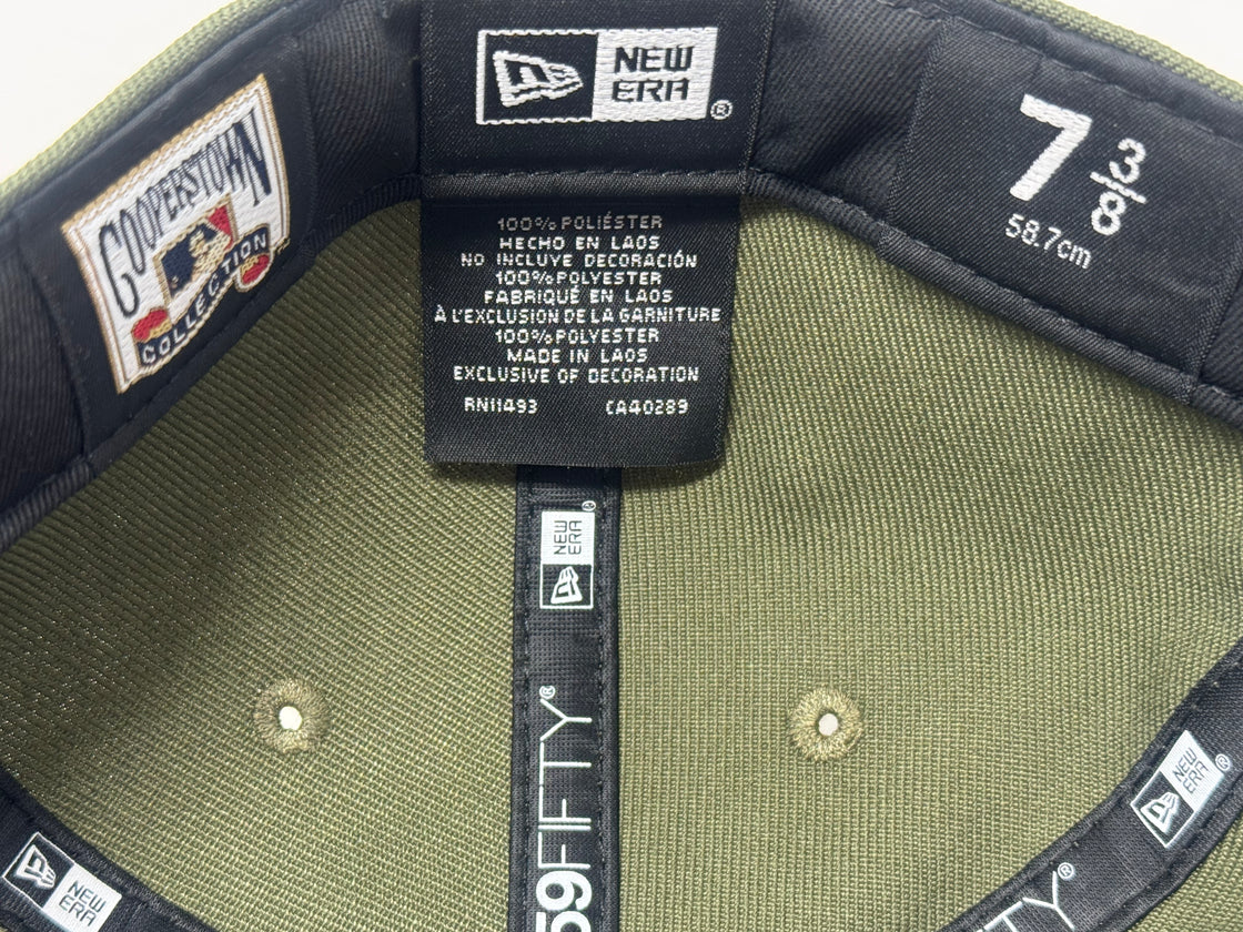 New York Yankees 2000 World Series Champions Fitted Hats-Olive Green