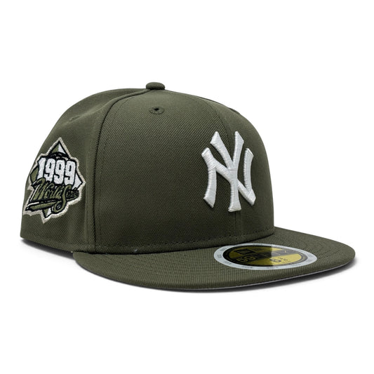 New York Yankees Kids 1999 World Series New Era fitted Hat-Olive