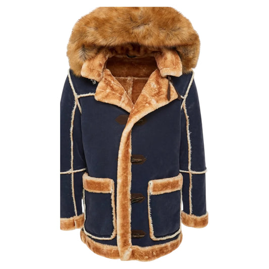 Denali Shearling   Jacket Navy